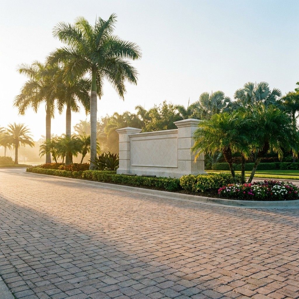Commercial project: HOA entrance or plaza